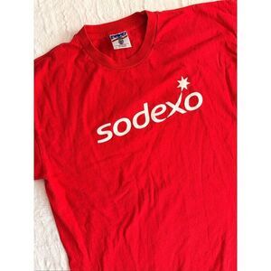 Vintage Sodexo Red Union Made USA T-Shirt XL Teamsters Graphic Tee